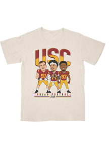 Campus Ink USC Trojans Youth Ivory Caricature Player Tee