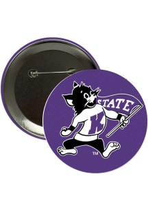 K-State Wildcats Varsity Willie Button - Purple