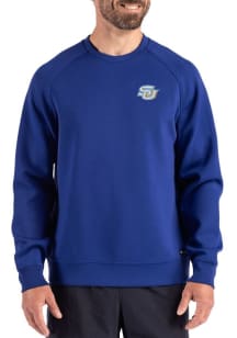 Cutter and Buck Southern University Jaguars Mens Blue Roam Long Sleeve Crew Sweatshirt