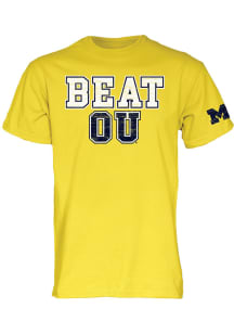 Blue 84 Michigan Wolverines Maize Beat OU Short Sleeve T Shirt