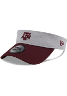 New Era Texas A&M Aggies Mens Grey Pivot Knit Adjustable Visor