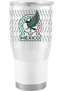 Logo Brands Mexico National Team 30oz Tumbler Stainless Steel Tumbler - White