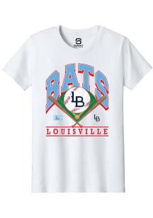 Summit Sportswear Louisville Bats Youth White Homefield Short Sleeve T-Shirt
