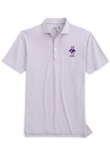 Johnnie O K-State Wildcats Mens Purple Stetsons Short Sleeve Fashion Polo