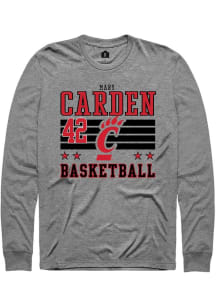 Mary Carden Cincinnati Bearcats Grey NIL Striped Long Sleeve Player T Shirt