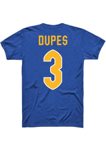 Emery Dupes Pitt Panthers Blue Womens Volleyball Shirzee Short Sleeve Player T Shirt