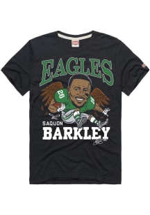 Saquon Barkley Philadelphia Eagles Charcoal Signature Wings Short Sleeve Fashion Player T Shirt