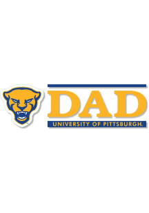 Pitt Panthers 6x2 Dad Auto Decal - Blue