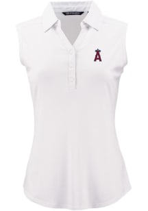 Cutter and Buck Los Angeles Angels Womens White Forge Eco Polo Shirt