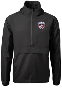 Cutter and Buck FC Dallas Mens Black Charter Eco Pullover Jackets