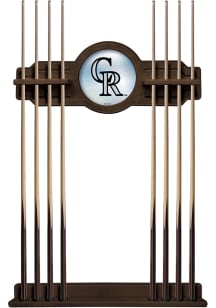 Colorado Rockies Solid Wood Cue Rack Pool Table
