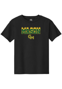Summit Sportswear George Mason University Youth Black Repeat Short Sleeve T-Shirt