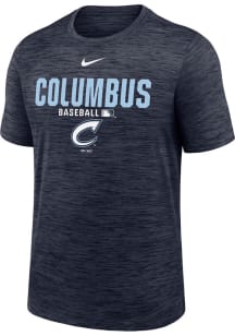 Nike Columbus Clippers Navy Blue Velocity Short Sleeve T Shirt