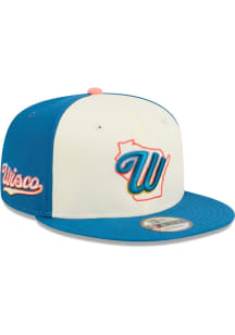 New Era Milwaukee Brewers White City Connect 950 Tri Color Mens Snapback Hat