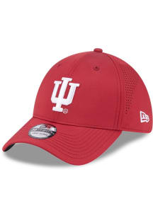 New Era Indiana Hoosiers Mens Crimson Mid Perf 39THIRTY Flex Hat