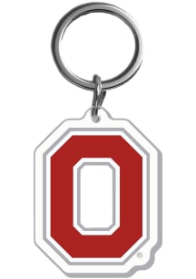 Ohio State Buckeyes Main Mark Acrylic Keychain - Red