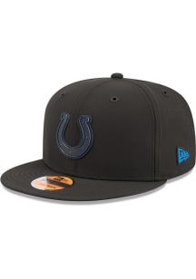 New Era Indianapolis Colts Black NFL Sideline 9FIFTY Mens Snapback Hat