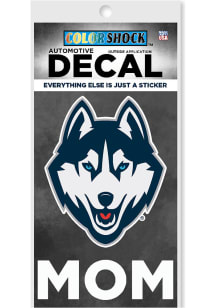 UConn Huskies Mom Auto Decal - Navy Blue