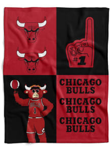 Chicago Bulls Domino Swaddle Baby Blanket