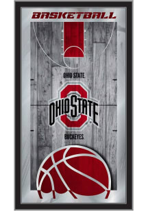 Ohio State Buckeyes Basketball Hanging Back Bar Mirror