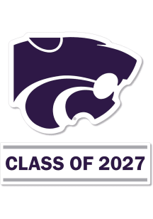 K-State Wildcats 3 Inch Class of 2027 Auto Decal - Purple