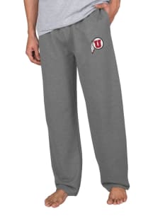 Concepts Sport Utah Utes Mens Grey Mainstream Terry Sweatpants