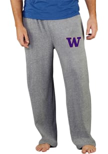 Concepts Sport Washington Huskies Mens Grey Mainstream Terry Sweatpants