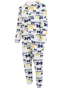 Concepts Sport Michigan Wolverines Mens White Union Sleep Pants
