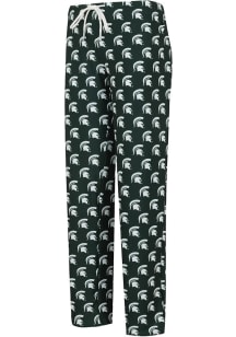 Concepts Sport Michigan State Spartans Womens Green Gauge Loungewear Sleep Pants