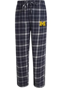 Concepts Sport Michigan Wolverines Mens Navy Blue Primary Logo Sleep Pants