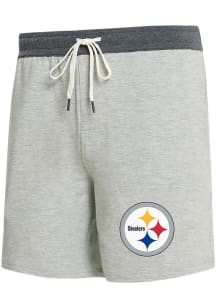 Concepts Sport Pittsburgh Steelers Mens Grey Domain Shorts