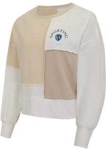 Concepts Sport Sporting Kansas City Womens Tan Patchwork LS Tee