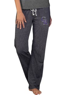 Concepts Sport Colorado Rockies Womens Charcoal Quest Knit Loungewear Sleep Pants
