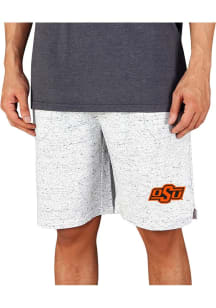 Concepts Sport Oklahoma State Cowboys Mens White Throttle Knit Jam Shorts