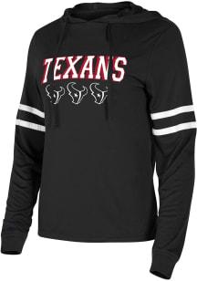Houston Texans Womens Black Marathon Hooded Sweatshirt