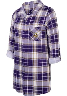Concepts Sport Minnesota Vikings Womens Purple Ashford Loungewear Sleep Shirt