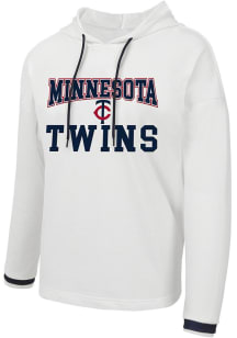Concepts Sport Minnesota Twins Womens White Borough Hooded Sweatshirt