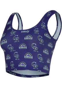 Concepts Sport Colorado Rockies Womens Purple Record Tank Top