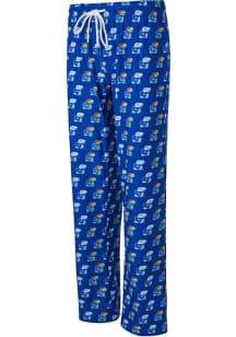 Concepts Sport Kansas Jayhawks Womens Blue Record Loungewear Sleep Pants