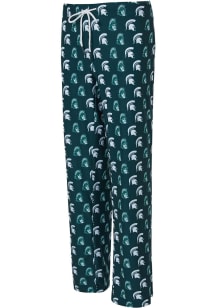 Concepts Sport Michigan State Spartans Womens Green Record Loungewear Sleep Pants