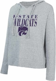 Concepts Sport K-State Wildcats Womens Grey Juniper Hooded Sweatshirt