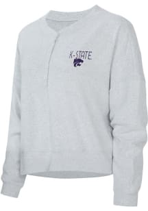 Concepts Sport K-State Wildcats Womens Grey Ashford LS Tee