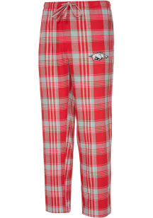 Concepts Sport Arkansas Razorbacks Mens Cardinal Region Plaid Sleep Pants