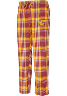 Concepts Sport Central Michigan Chippewas Mens Maroon Region Plaid Sleep Pants