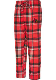 Concepts Sport Louisville Cardinals Mens Red Region Plaid Sleep Pants