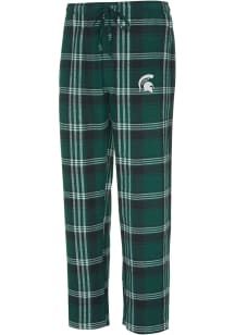 Concepts Sport Michigan State Spartans Mens Green Region Plaid Sleep Pants