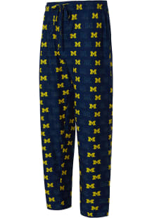 Concepts Sport Michigan Wolverines Mens Blue Record Sleep Pants
