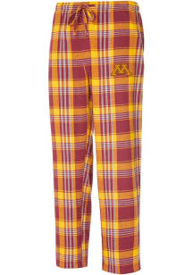 Concepts Sport Minnesota Golden Gophers Mens Maroon Region Plaid Sleep Pants