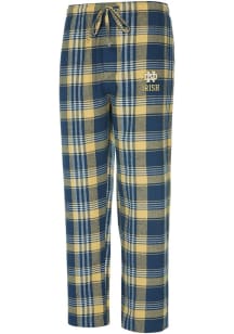 Concepts Sport Notre Dame Fighting Irish Mens Navy Blue Region Plaid Sleep Pants