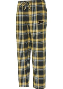 Concepts Sport Purdue Boilermakers Mens Black Region Plaid Sleep Pants